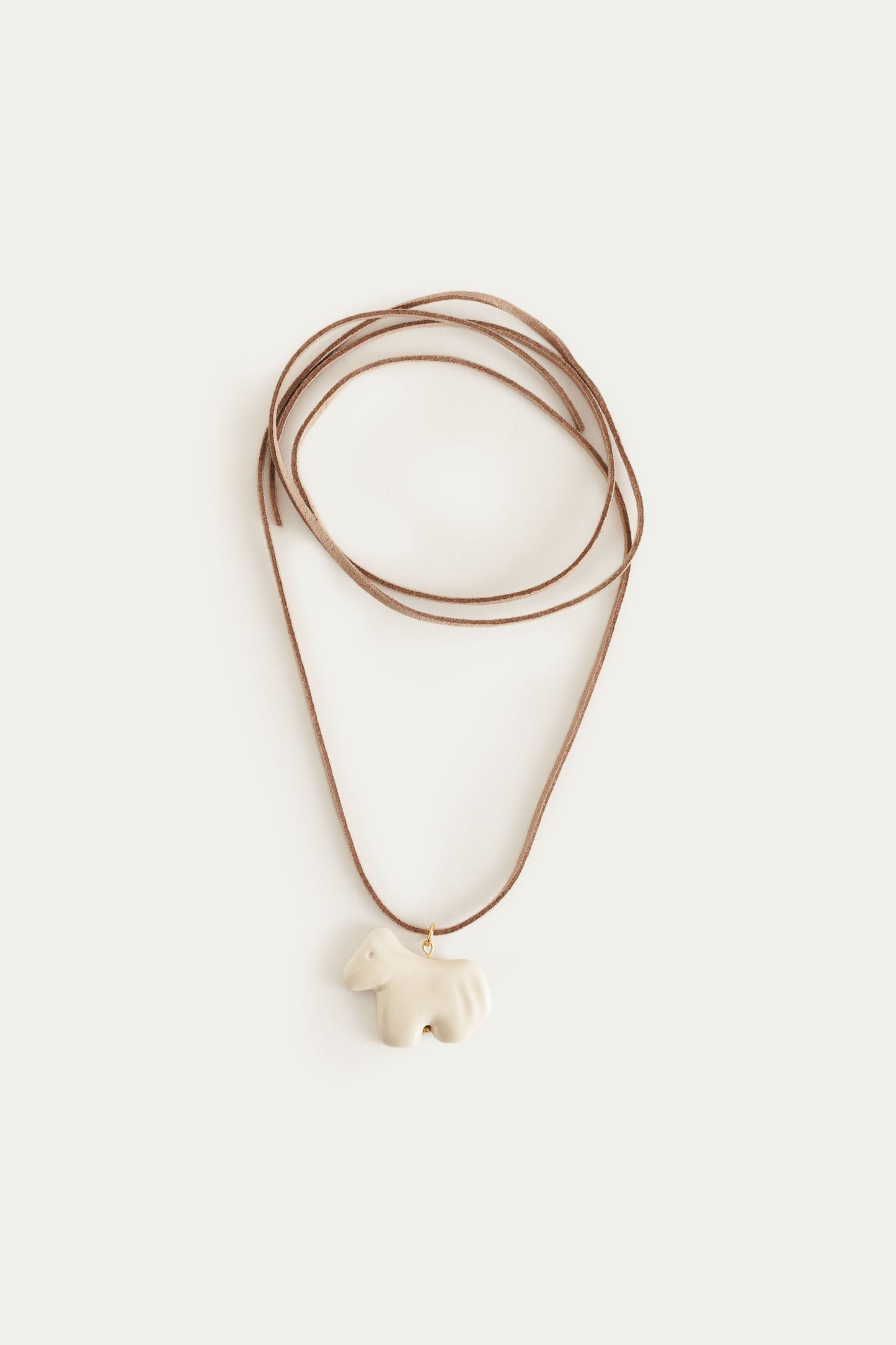 Rzemień KUCYK | KREMOWY