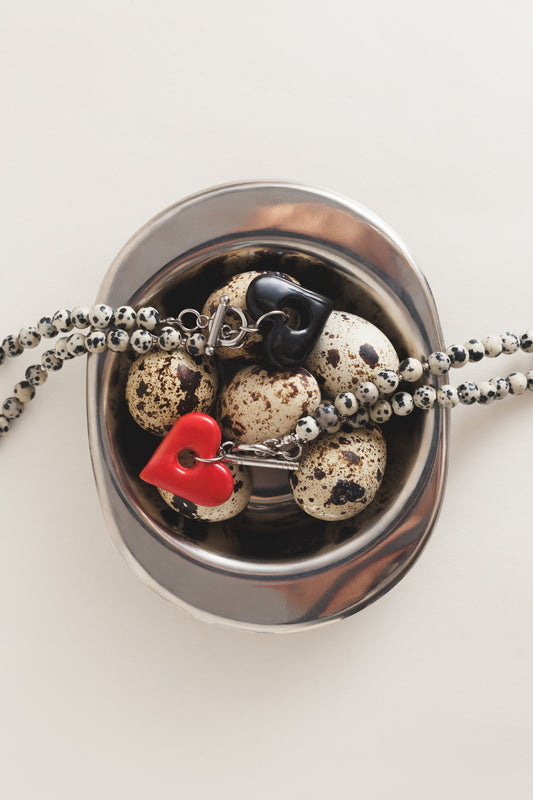 Naszyjnik DALMATYŃCZYK | CZERWONY