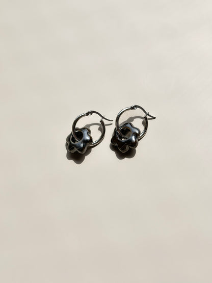 KOLCZYKI | MINI SREBRNE KWIATKI