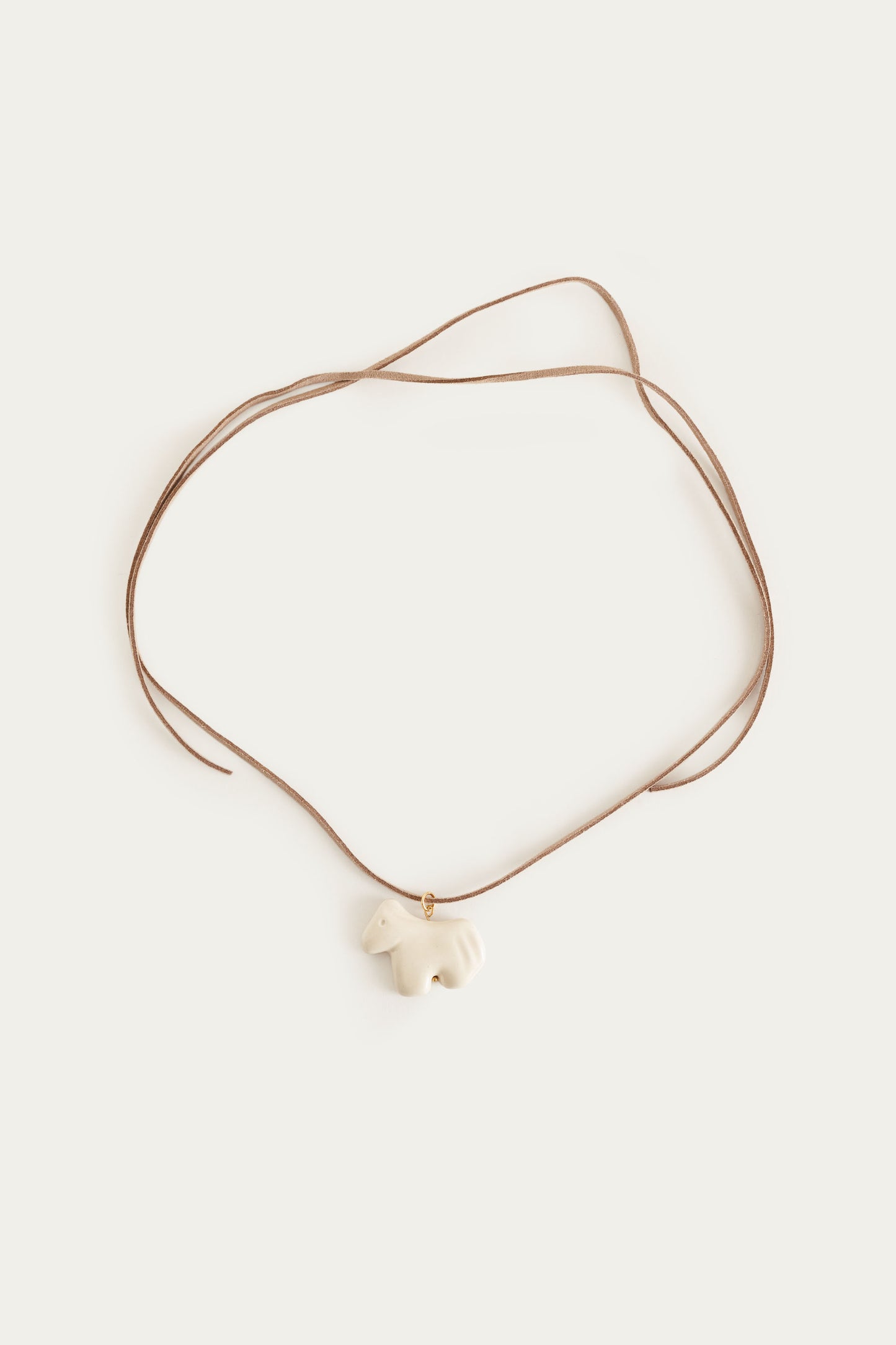 Rzemień KUCYK | KREMOWY