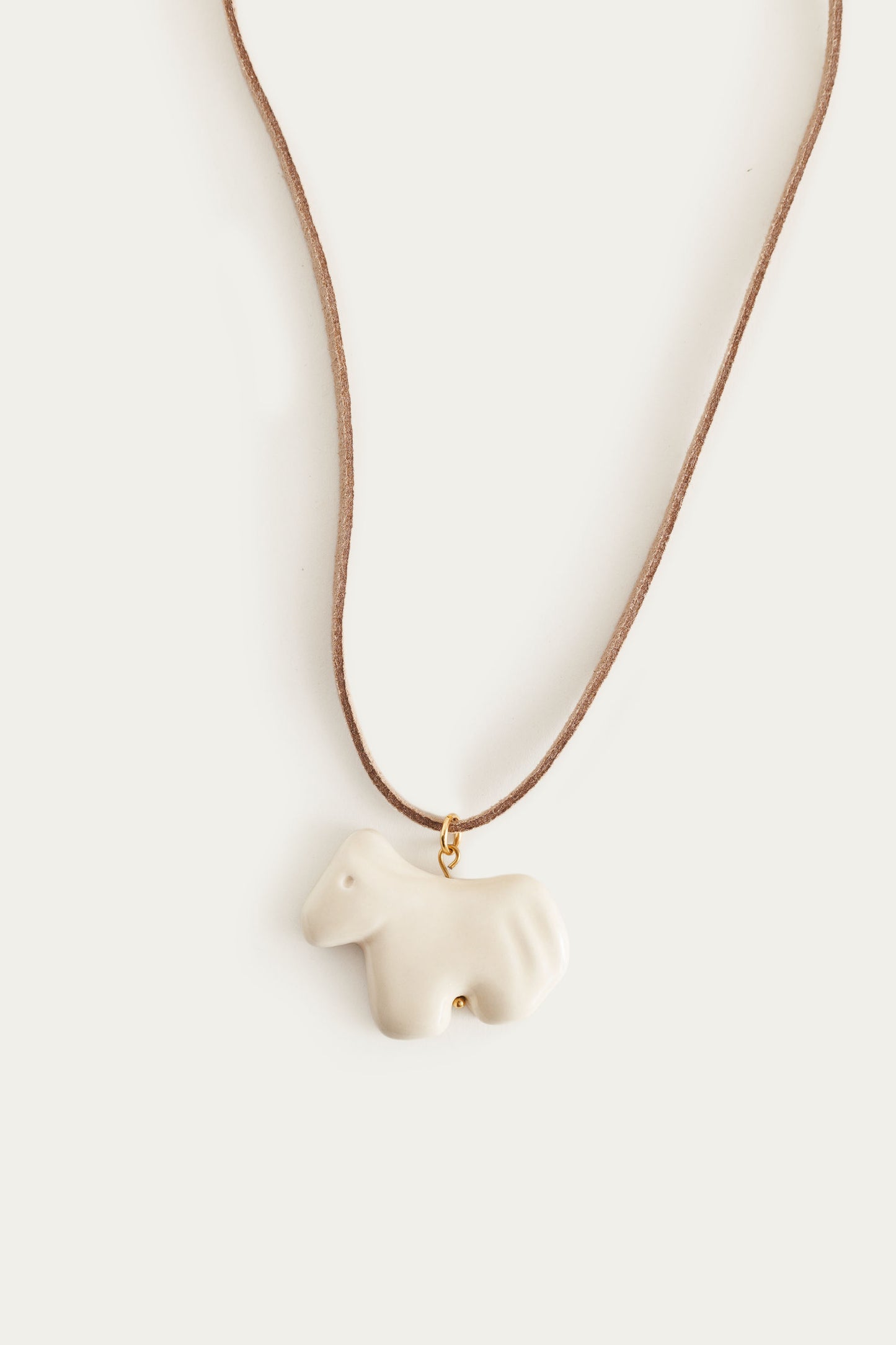 Rzemień KUCYK | KREMOWY