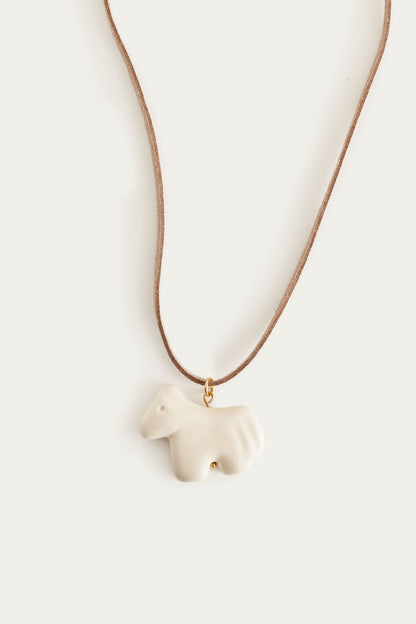 Rzemień KUCYK | KREMOWY