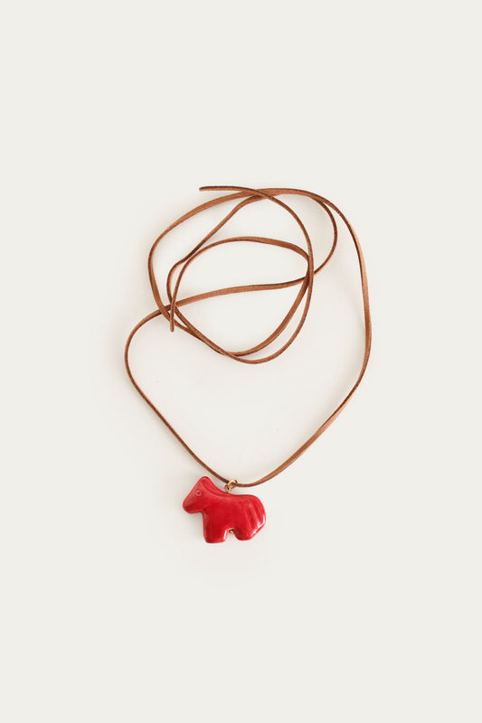 Rzemień KUCYK | CZERWONY